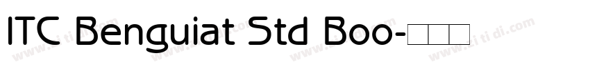 ITC Benguiat Std Boo字体转换